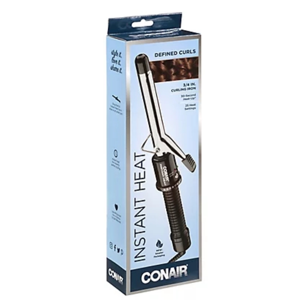 Conair Instant Heat 1 Inch Curling Iron, Black - New in Opened Package